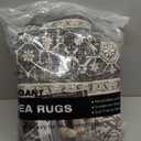 WITSHOCK Living Room Area Rugs 6x9: Washable Rug Boho Soft Non-Slip Low Pile Stain Resistant Foldable Carpet for Bedroom Playroom Dining Room Office Kitchen Farmhouse Home Decor Rug-Bitter Black