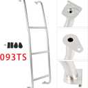093TS Stainless Steel 3-Step Van Ladder Rear Step Ladder for Ford Transit Low Roof Vans 2014 2015 2016 2017 2018 2019 2020 2021 2022 2023 2024 2025