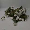 Hananona Artificial Roses in Bulk, Fake Silk White Roses Realistic Roses for Wedding Centerpieces Flower Arrangement Home Decor (50 White)