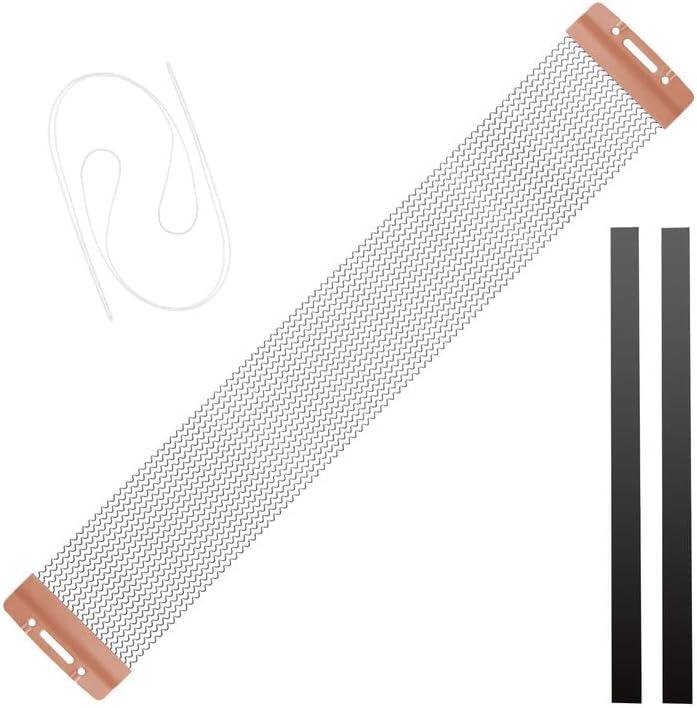 EASTROCK Snare Drum Wires Snare Wire Drum Wire-20 Strand 14 Inch, Snare Drum Accessories with Snare Wire Straps (red copper 20 Strand)