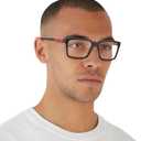ARNETTE Men's An7238 K8 Square Prescription Eyewear Frames (Matte Black/Demo Lens)