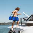 Fitdom 90L Large Mesh Duffle Bag for Scuba Dive or Snorkel Equipment. Best for Water Sports & Beach Activities like Swimming, Diving & Snorkeling. Perfect for Travel, Storage Swim Gym Gears & Balls