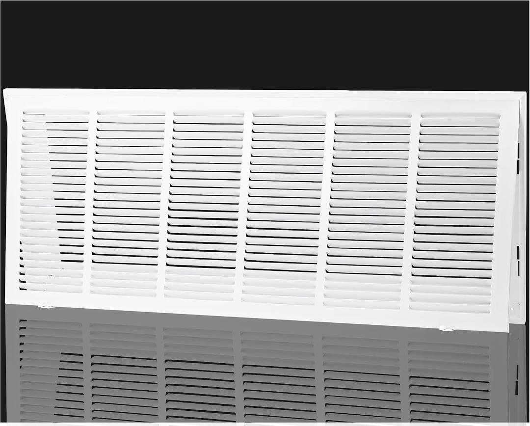 Return Air Filter Grille Fit 36x12 Duct Opening,Steel Air Return Vent Cover Grill,HVAC Vent Covers for Wall and Ceiling,Holds 1" Thick AC Filter, For 36"Wx12"H-Duct Opening