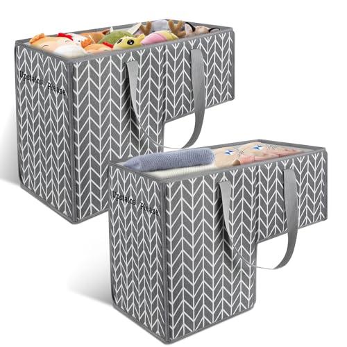Stair Storage Basket 2-Pack Stair Baskets for Carpeted Stairs or Wooden Stairs, Collapsible Staircase Basket for Clothes Book Organizer, Decorative Baskets for Stair Home Organizers (Style 2)