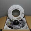 RGB Retractable Fandelier Ceiling Fans with Light and Remote/App, 42" Modern Crystal LED Chandelier Fan, Bladeless Lighting & Ceiling Fans Bedroom, Kitchen | Ventilador de Techo Con Luz, Black