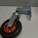 8 inch Fence Gate Wheel,Spring Loaded Heavy Duty Gate Caster Wheels for Metal Tube Gate,360 Degree Rotation 600 LBS Load Capacity with Screws & Spanner