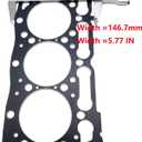 D1105 Cylinder Head Gasket 16261-03310 1626103310 for Kubota D1105 Head Gasket Tractor B2400HSD B2400HSDB Excavator KX61 KX41 for Kubota Front Mower F2400 FZ2400 F2400 F2560 2560E