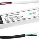 UL Certified LED Driver 12v 20W Waterproof IP67 Small Class 2 LED Power Supply Transformer 100V-277V AC to 12V DC Low Voltage Output for LED Light Outside (20W-12V)