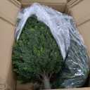 Pair Artificial Cedar Topiary Christmas Trees, 3ft UV-Resistant Faux Cypress shrubs w/Ground Spikes (Including Lights),Tall Evergreen Decorative Plants for Outdoor & Indoor Porch, Patio, and Garden