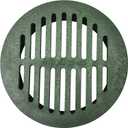 NDS 50, 6 In. Round Grate Drain Cover, Connects to Speed-D Catch Basin Drain,Drain Pipes & Fittings, for Small Lawns, Landscaping, and Patios,Green
