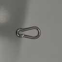 Small Carabiner Clip Hooks, 50pcs 2.36 inch Carabiners Heavy Duty, 304 Stainless Steel Spring Snap Hook Fits Camping Hiking, Metal Clips for Rope Chain Keys Rings