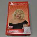 fun shack Blonde Bob Curly Wig, Platinum Short Curly Hair Wig for Women, Perfect for Parties and Events, One Size