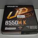 GIGABYTE B550M K AMD AM4 Micro-ATX Motherboard, Supports Ryzen 5000/4000/3000 Series Processors, DDR4, 3+3 Power Phase, 2X M.2, PCIe 4.0, USB 3.2 Gen 1, GbE LAN, Q-Flash