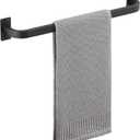 Bathroom Towel Bar, 16 inch Towel Racks for Bathroom Wall Mounted, SUS304 Stainless Steel Heavy Duty Towel Holder Bathroom Accessories Modern Home Decor, Matte Black Finished