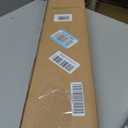 LazBlinds No Drill Bamboo Roman Shades, 34" W x 48" H, Star-Brown