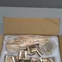 Gold Candlestick Holders - Bulk Decorative Metal Candelabra - Fits 0.8 Inch Diameter Taper Candles - Gold Taper Candle Stands for Wedding, Home, Party Table Decor (Set of 27)