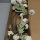 Artificial Flowers for Vases 20 Inch 10 Stems, Silk Dried Fake Mums Bouquet Indoor Faux Floral Arrangements for Decoration (White)