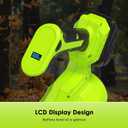 5 Speed Leaf Blower Cordless with Battery and Charger & Extended Nozzle, Lightweight Handheld Powerful Electric Leaf Blower, Leaf Blowers for Lawn Care, Patio, Dust, Blowing Leaves(Green)