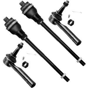 SCITOO 4pcs Front Suspension Kit Inner Outer Tie Rod End Fit 1999-2006 For Chevrolet Silverado 1500 For GMC Sierra 1500 2000-2006 For Chevy Tahoe