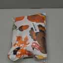 LUSHVIDA Rectangle Fall Tablecloth 60x102 inch Pumpkins & Turkeys- Washable Wrinkle Resistant Thanksgiving Tablecloth for Fall/Harvest Dinner Party Banquet Holiday Table Cover 130GSM (Pumkins and Turkeys)