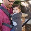 Infantino Flip 4-in-1 Convertible Baby Carrier, Adjustable, Ergonomic Babywearing, Registry Essential, Baby Carrier for Newborn to Toddler, Gray (Grey)