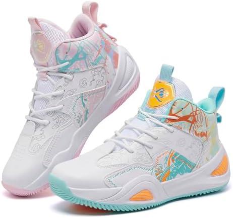 Womens Mens Basketball Shoes Comfortable Athletic Fashion Sneakers Casual Unisex-Adult Outdoor Sport Shoe 41/8