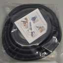 CrocSee 25ft - 3/4 inch Flame Retardant Split Wire Loom Tubing with Installation Tool - Flexible Wire Covers Cord Protectors - Black