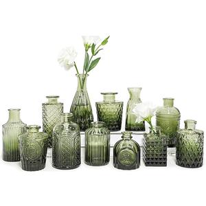 12pcs Glass Bud Vase Set, Small Green Flower Vases for Centerpieces in Bulk, Mini Vintage Vase for Wedding, Home,Table Decoration
Amazon's Choice