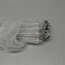 Christmas Icicle Lights Outdoor, 10Ft. Meteor Shower Lights with 10 Large Icecycles, Snowfall Shooting Star Light Effect, Falling Crystal Christmas Decorations for House Eave Roofline Patio, Blue