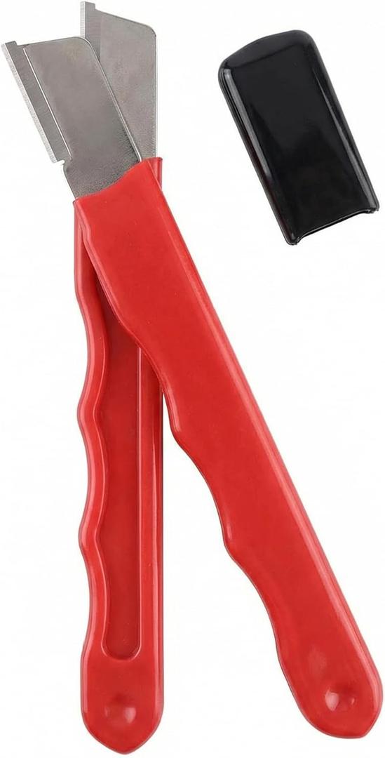2pcs Portable Knife Sharpener, Multipurpose Handheld Blade Sharpener for Knives, Scissors, Garden Tools, Pruners, Hedge Shears - Compact and Durable with Protective Cover