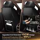 Seat Covers for Toyota 4Runner 2003-2026 2027 Front Set 2 Seats Leather | [Black&Grey] Built-In Lumbar Support Anti-Slip Waterproof Airbag Compatible Protects Upholstery From Spills And Daily Wear