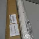 LazBlinds No Drill TDBU Roman Shades, Blackout - White, 24" W x 48" H