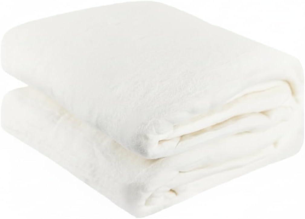 Natural Cotton Quilt Batting, 40" x 40" MidWeight (200g/m) Cotton Batting for Quilting All-Season, 100% Pure, Breathable & Soft-Ideal for Quilting, Sewing, Wearable Art & DIY