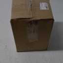 5 Pack Black Door Knobs with Square Rosette,Pismo Passage Door Knob for Hall & Closet,Non-Locking Interior Door Knobs