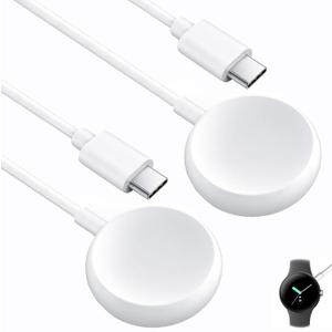 2PCS USB C Watch Charger Cable for Google Pixel-Watch, Magnetic Replacement Charging Cable Cord Stand for Google Pixel Smartwatch, 3.3FT