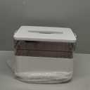 3-Tier Medicine Organizer - Portable Medicine Cabinet with Plastic Handle, Multipurpose Medical Box with Pill Box, Empty First Aid Kit for Home