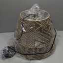 ZSCONGZHE 18" Rattan Pendant Light,Hand Woven Wicker Hanging Light