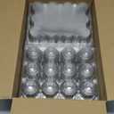WIKDAY Plastic Egg Cartons 60 Pack 12 Count Cheap Bulk Clear Dozen Reusable Empty Egg Containers for Chicken Eggs Storage with Date Tracking Stickers Egg Care Instructions