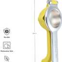 KitchenAid Citrus Juice Press Squeezer for Lemons and Limes with Seed Catcher and Pour Spout, Lemon, 8 Inch