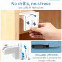2 x SafeBorn Baby Safety Kit Baby Proof Cabinet Locks, Magnetic Cabinet Locks, Child Safety Outlet Covers, Table Corner Covers Baby Safety Drawer Locks Baby Proofing Gifts for New Mom