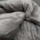 Cottonblue 20lbs Weighted Blanket Queen Size, 60x80 Inches Grey Sherpa Weighted Blanket Throw Sofa Bedding Heavy Blanket for Adults, Soft Cozy Fleece Blanket On Queen Bed