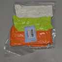 Women's Neon Scrunch Crew Socks 80s 90s Retro 3-Pack Cotton Stacked Boot Calf Cozy Ribbed Slouchy Socks Size 5-10 (1-white/Neon Green/Neon Orange)