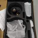 WRISIN Brushed Gold Shower Faucet Set with Valve, Gold Shower Head and Handle Set, Brushed Black  Shower Head