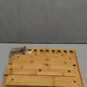 Wall-Mounted Foldable Chair – Bamboo Wood Folding Bench Seat for Bathroom, Shower, Entryway, and Poolside – Space-Saving, Compact Folding Bench, Perfect for Elderly and Mobility Assistance