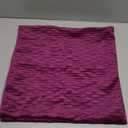 16x16 Purple Throw Pillow Cases: 2 Pack Original Striped Velvet Square Decorative Pillow Covers for Farmhouse Couch