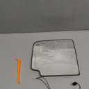 Driver Side Heated Mirror Glass, Left Upper Tow Mirror Glass Fit for Chevy Silverado GMC Sierra 1500 2014-2017 2500 3500 2015-2017, with Turn Signal & Rear Holder, Replace 23444110 TR00562