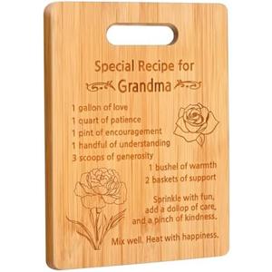 Gifts for Grandmother – Unique Grandma Birthday Gifts - Engraved Bamboo Cutting Board Gifts for Grandma – Cute Grandmother Gifts from Grandchild – Mother’s Day Grandma Gifts Idea 2 Pcs
