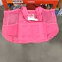 Large Mesh Beach Tote Bag 9 Pockets Lightweight Pool Bags for Sand Toys Family Travel