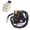 Left Handlebar Start Stop Switch 37400-07G90 Compatible with Suzuki Quadsport Z400 LTZ400 2003-2004 37400-07G11 37400-07G10 37400-07G00 Kill Headlight on/Off Button (Plug Type 1)