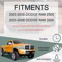 Steering Gear Box Stabilizer Compatible with 2003-2008 Dodge RAM 2500/3500 Four Wheel Drive 4WD 4x4 ONLY